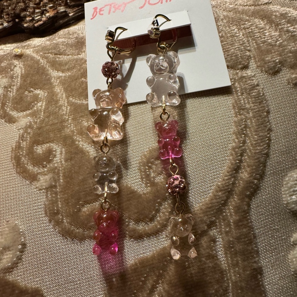 Betsy Johnson gummy bear earrings